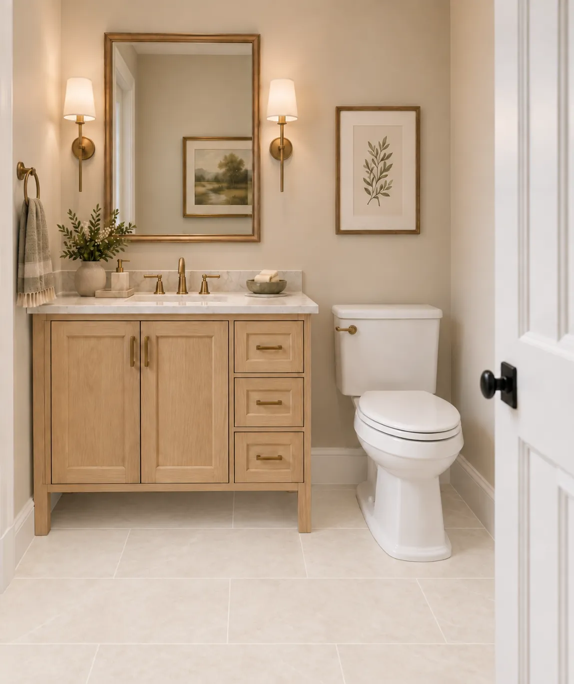 Ground-floor guest bath, serving the guest suite.